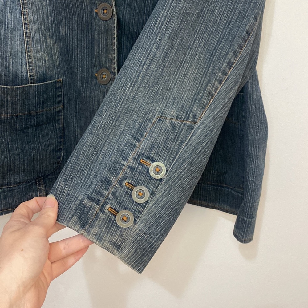Woman -  Vintage 90s Y2K Denim Jacket - Size 18 - Picture 4 of 7